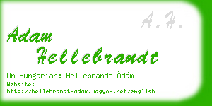 adam hellebrandt business card
